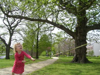 chasing away monsters