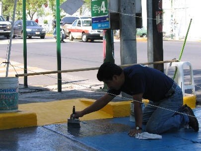 Fresh paint... 36 days before presidential elections