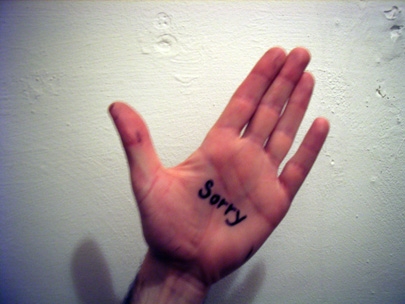 fixing a hole where the rain gets in