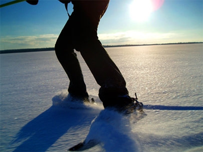 skating in powder