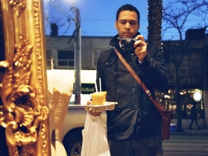 queen street west in a mirror