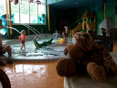 Watching the water play