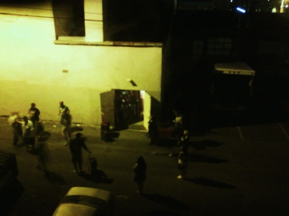 i'm writing a paper on quine while wrestlers argue outside my window. indeterminacy of translation what