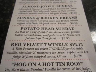 ice cream concoctions