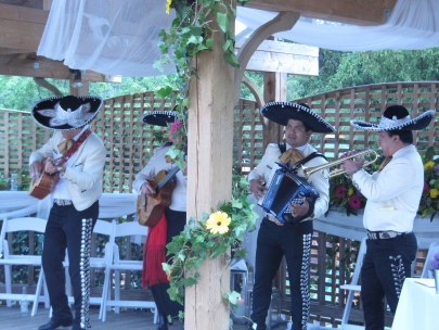 mariachis for eddie's wedding-and a moment of fame!