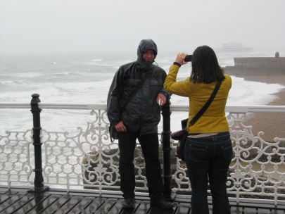lovely weather at brighton