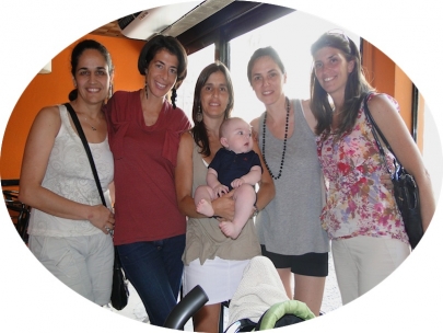 Lunch with the girls and a sweet little man