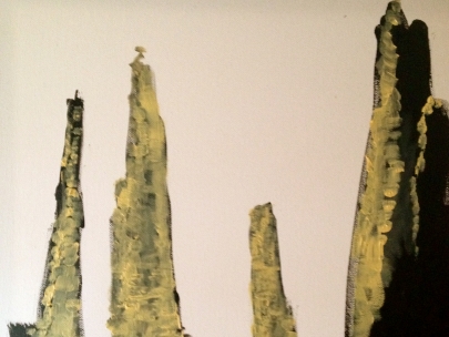 breathing in and out.