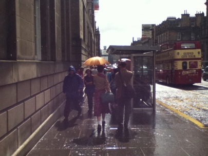 simultaneous rain and sunshine