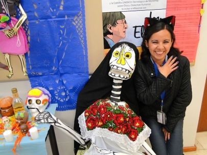 Celebrating the Day of the Death at the office - Yurico