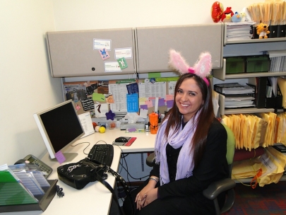 Celebrating the Day of the Death at the office - M�nica